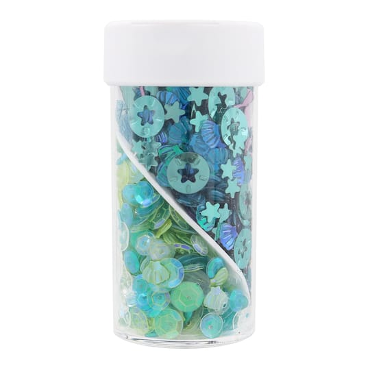 12 Pack: Mermaid Wishes Shaped Glitter Swirl Jar by Creatology&#x2122;